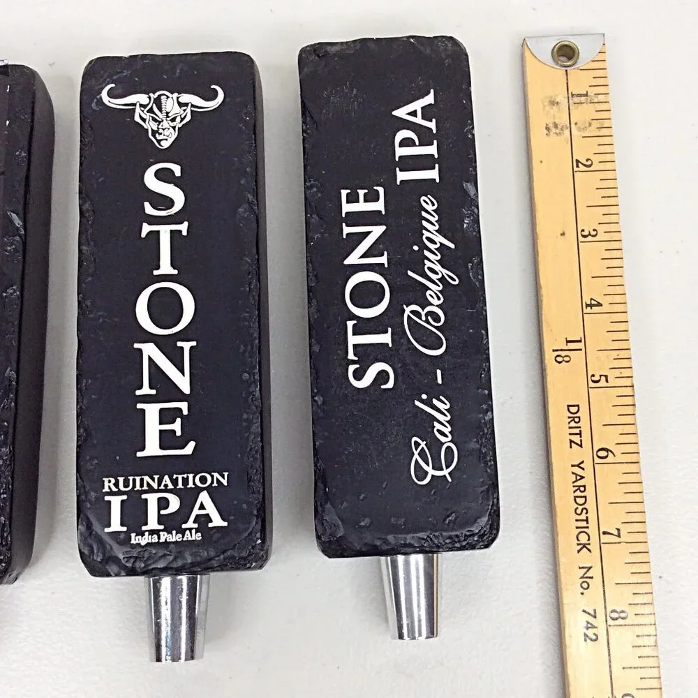 Lot of 5 Stone Brewing Tap‎ Handles Suede RuinTen Porter Double Bastard